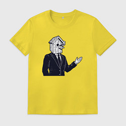 Мужская футболка Человек скворечник