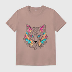 Мужская футболка Лиса раскраска