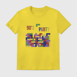 Мужская футболка Тетрис игра 90х ностальгия геометрическая абстракц