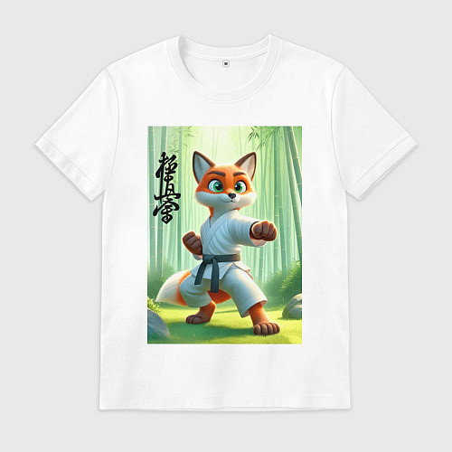 Мужская футболка Kyokushin karate - fox / Белый – фото 1