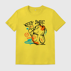 Мужская футболка Продолжай улыбаться