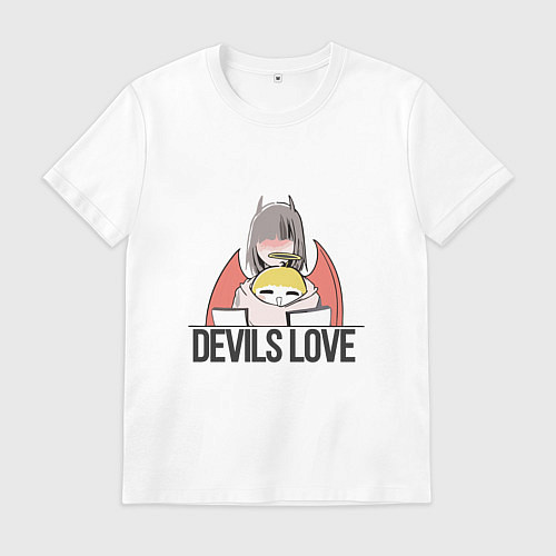 Мужская футболка Ангелок и демон / Белый – фото 1