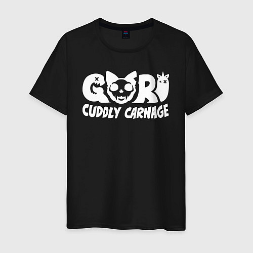 Мужская футболка Goro cuddly carnage logotype / Черный – фото 1