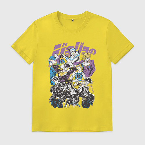 Мужская футболка Джоджо JoJo Bizarre Adventure / Желтый – фото 1