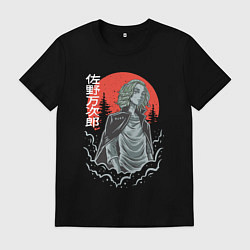 Футболка хлопковая мужская Токийские мстители Манджиро Сано, цвет: черный