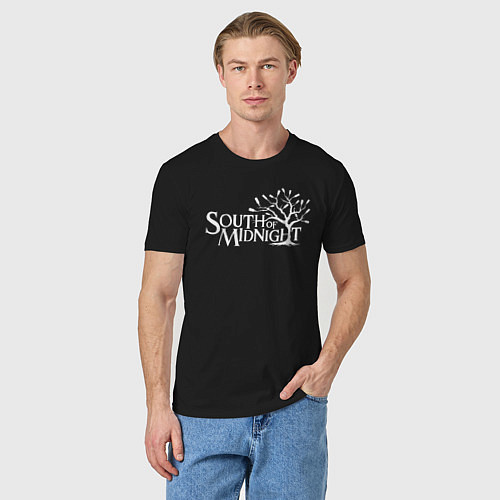 Мужская футболка South of midnight logo / Черный – фото 3