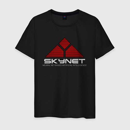 Мужская футболка Skynet - cyberdyne / Черный – фото 1