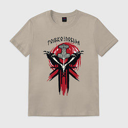 Мужская футболка Вороны воины и символика воина - молот тора