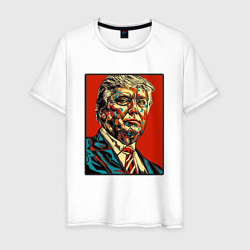 Мужская футболка Дональд Трамп президент / Белый – фото 1