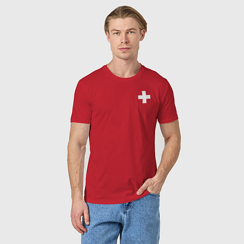 Мужская футболка Скорая помощь - СМП / Красный – фото 3