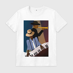 Мужская футболка Музыкант джаз