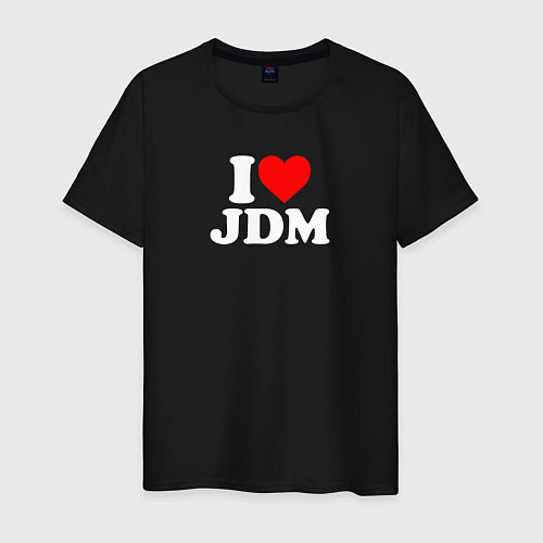 Мужская футболка I love JDM / Черный – фото 1