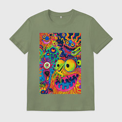 Мужская футболка Психоделические лица