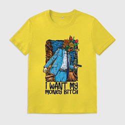 Мужская футболка Отдай мне деньги сучка - букет