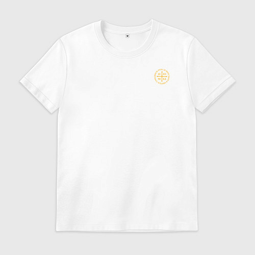 Мужская футболка За веру царя Николая 2 и триединую Русь НИКА желта / Белый – фото 1