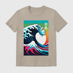 Мужская футболка Japanese wave - ai art