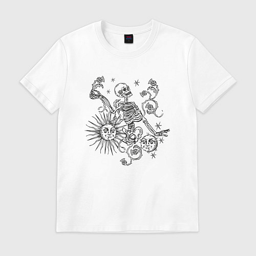 Мужская футболка Thistle skeleton / Белый – фото 1