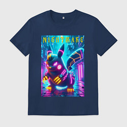 Мужская футболка Ужасный Пикачу - ночной кошмар