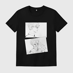 Мужская футболка Эмоции Сатору Годжо - Магическая битва