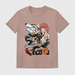 Мужская футболка Человек-бензопила Макима Аки Пауэр Денджи Почита Л