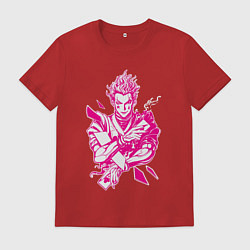 Мужская футболка Hunter x Hunter Хисока розовый