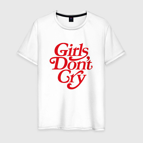 Мужская футболка Girls dont cry / Белый – фото 1