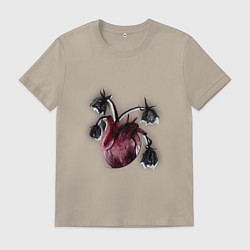 Мужская футболка Увядшее сердце