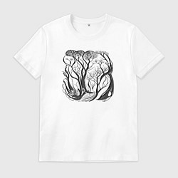 Мужская футболка Природа и деревья в стиле модерн