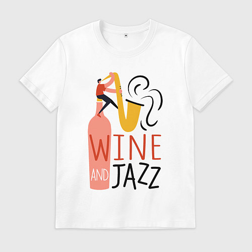 Мужская футболка Винишко и джаз / Белый – фото 1