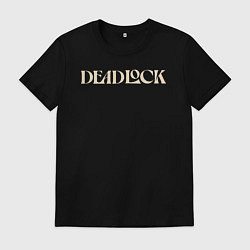 Футболка хлопковая мужская Deadlock logotype, цвет: черный