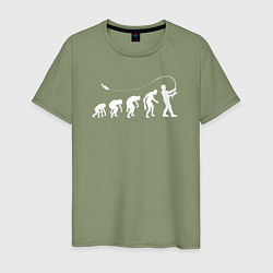 Мужская футболка Эволюция рыбалки