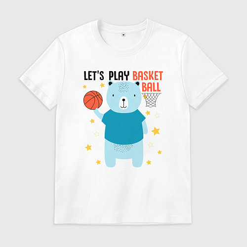 Мужская футболка Давай сыграем в баскет / Белый – фото 1