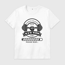 Мужская футболка Зож время загружать свои мышцы