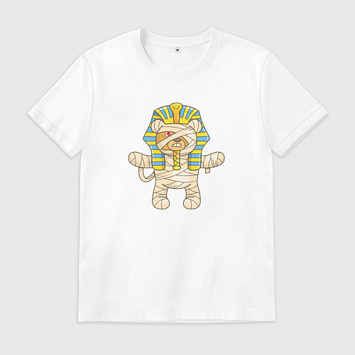 Мужская футболка Мумия плюшевый мишка / Белый – фото 1