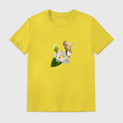 Мужская футболка Маленькая фея на кувшинке