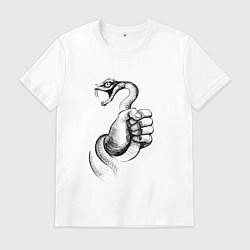 Мужская футболка Пойманная змея