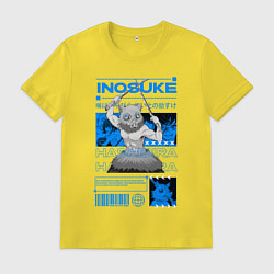 Мужская футболка Клинок рассекающий демонов Inosuke