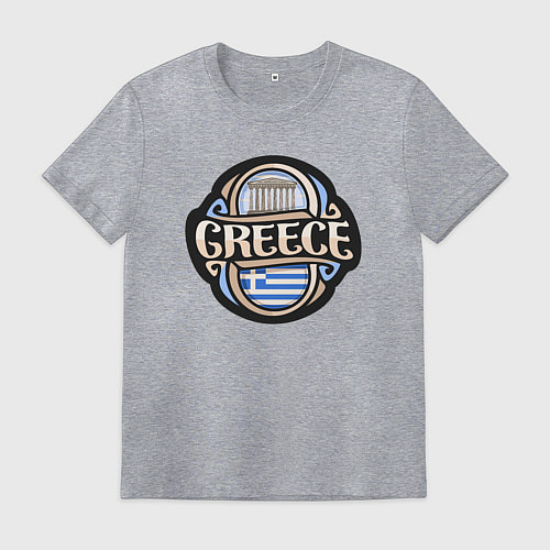 Мужская футболка Greece / Меланж – фото 1