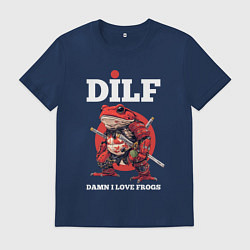 Мужская футболка Damn I love frogs - DILF