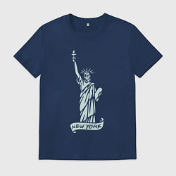 Мужская футболка Статуя свободы - Нью-Йорк