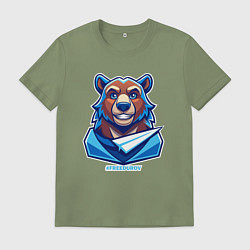 Мужская футболка Медведь FREEDUROV