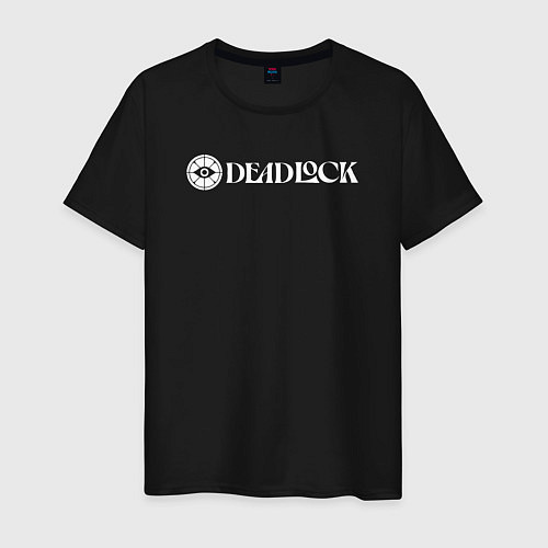 Мужская футболка Deadlock white logo / Черный – фото 1