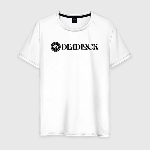 Мужская футболка Deadlock white logo / Белый – фото 1