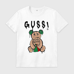 Мужская футболка Гусси - мишка, гуси