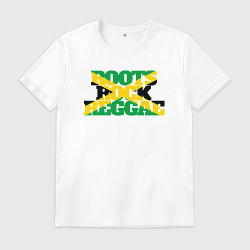 Мужская футболка Roots rock reggae / Белый – фото 1