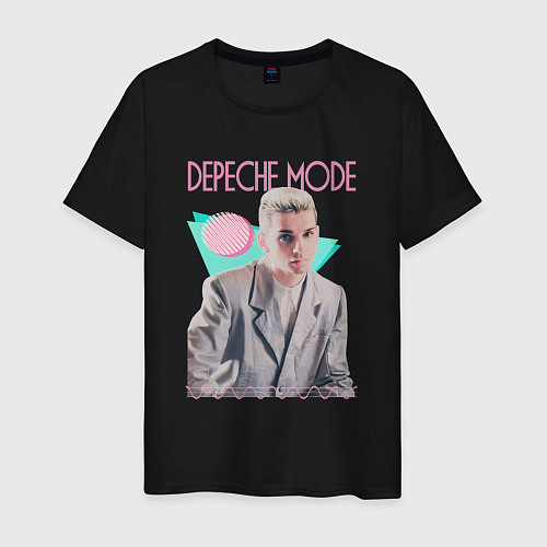 Мужская футболка Depeche Mode 80s Dave / Черный – фото 1