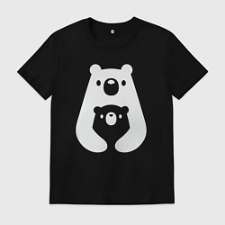 Мужская футболка Обнимашки-мишки