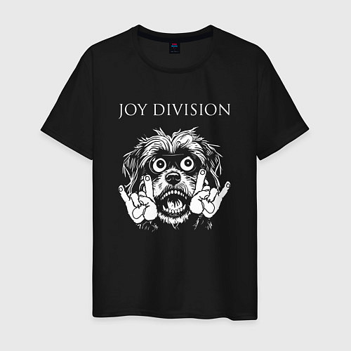 Мужская футболка Joy Division rock dog / Черный – фото 1