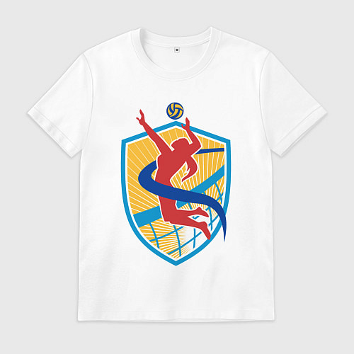 Мужская футболка Волейбольная подача / Белый – фото 1