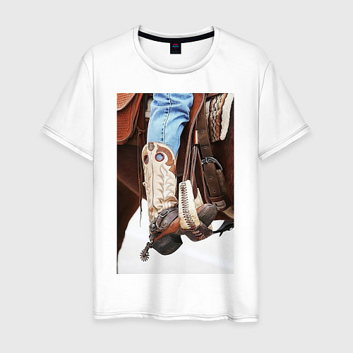 Мужская футболка Western style / Белый – фото 1